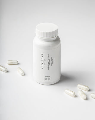 magnez + b6 forte tabletten tegen krampen in benen, kuiten, vermoeidheid en stress nutridome 60 capsules_1 - 2