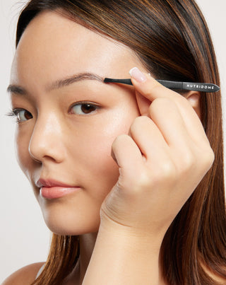 Pince à épiler cosmétique inclinée de précision Nutridome en acier chirurgical - 2