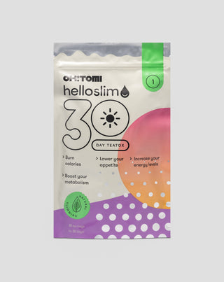 Oh!Tomi Hello Slim Thé détox aux fruits et aux herbes Détox du corps en 30 jours - 1