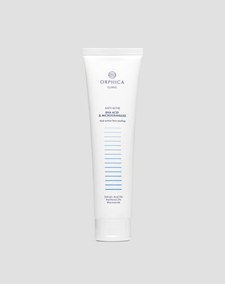 Gezichtspeeling voor de acnegevoelige huid met niacinamide, panthenol, BHA en microkorrels Anti-Acne Orphica - 1