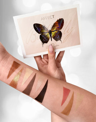 Palette de maquillage papillon Affect Professional Cosmetics avec fards à joues et poudres bronzantes - 3