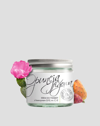 Crème anti-rides à l'huile de figue de barbarie, coenzyme Q10, vitamine C et E-Fiore - 1