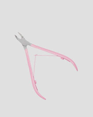 You Beauty professionele nagelriemknipper van 5 mm met satijnen roze handvat - 3