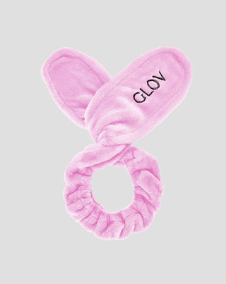 Bandeau de soins capillaires Oreilles de lapin Gant rose - 1