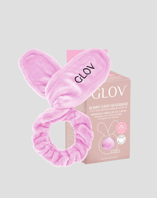 Bandeau de soins capillaires Oreilles de lapin Gant rose - 3