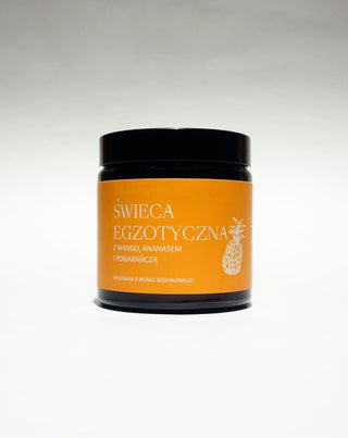 Bougie exotique artisanale au colza Mglife au parfum de mangue, d'ananas et d'orange - 3