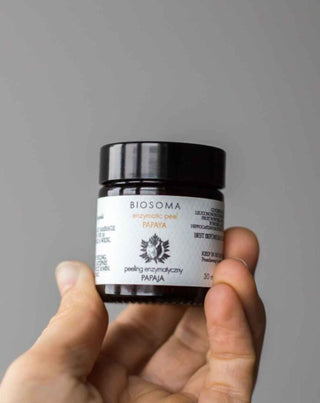 Peeling exfoliant enzymatique - Masque à la papaye pour tous types de peau Ligne RAW Biosoma - 2