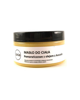 Beurre corporel à l'orange avec huile d'avocat pour les vergetures et la cellulite La-Le - 1