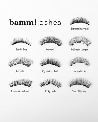 Faux cils 2D Bamm!Lashes Scrumptious Look pour une utilisation répétée - 3
