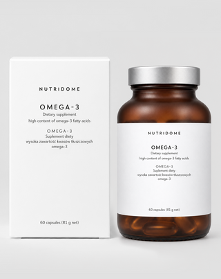 Oméga-3 Nutridome pour l'immunité et le bon fonctionnement du cerveau, du cœur et de la vision, 60 capsules - 3