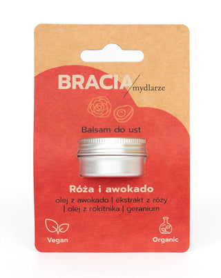 Lotion pour les lèvres régénérante à la rose et à l'avocat avec vitamine E Bracia Mydlarze - 3