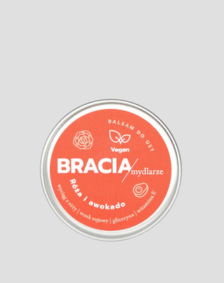 Regenererende lippenbalsem roos en avocado met vitamine E Bracia Mydlarze - 1