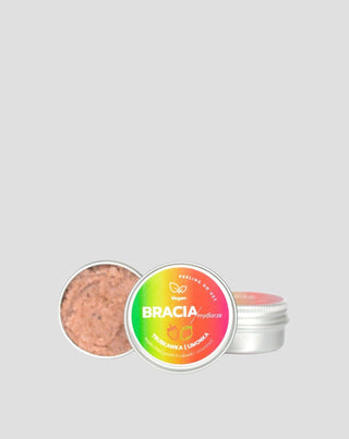  Lippenpeeling aardbei met limoen en vitamine E hydraterend en verzachtend Bracia Mydlarze_2 - 2