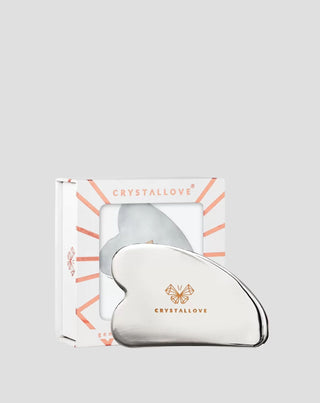 Gezichtsmassageplaat gua sha van roestvrij staal Cryo Ice Gua Sha Crystallove - 1