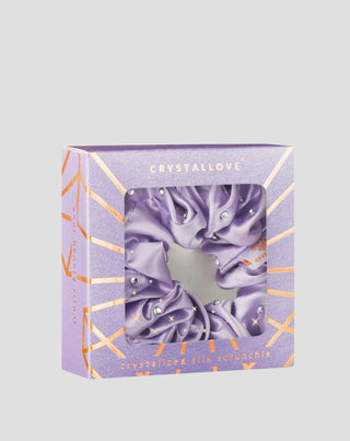 Zijden haarband met kristallen – lilac Crystallove_4 - 4