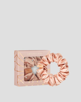 Zijden haarband met kristallen – rose gold Crystallove - 1