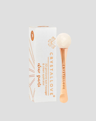 3D Oogmassageapparaat met bergkristal en Crystallove crème-applicator - 1