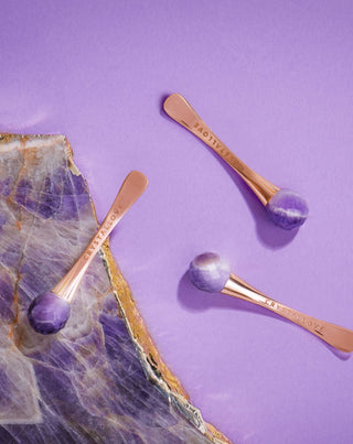 3D Oogmassager met Amethist en Crème Applicator Crystallove - 2