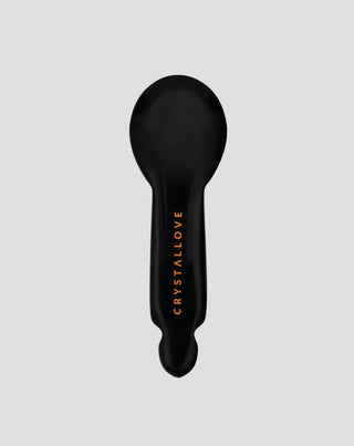 Gua sha-massager voor onder de ogen van zwarte obsidiaan – gezichtreflexologie Crystallove - 1