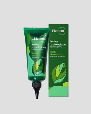Trychologisch reinigende peeling voor de hoofdhuid met basilicumextract en fruitzuur Element - 1