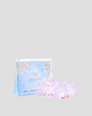 Siliconen cups crystalcup voor lichaamsmassage met glitters Crystallove - 1