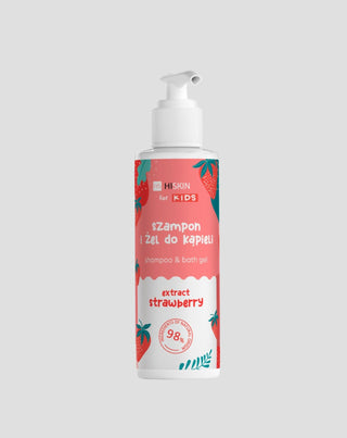 Shampoo en douchegel 2-in-1 voor kinderen met aardbeiengeur HiSkin - 1