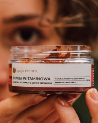 Vitamin Bomb Gezichts- en Lichaamsmasker met 100% Natuurlijke Rode Klei Opcja Natura - 2