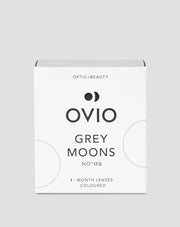 Platinagrijze maandlenzen met nulsterkte Grey Moons nr. 2 Ovio