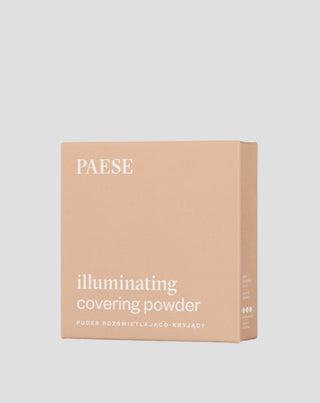 Rozświetlająco kryjący puder prasowany do twarzy kolor 1C ciepły beż Illuminating Paese - 3