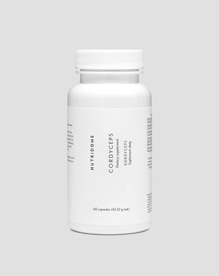 Cordyceps Extract 1200 mg 7% Cordycepszuur Energie Weerstand Nutridome 60 capsules - 1