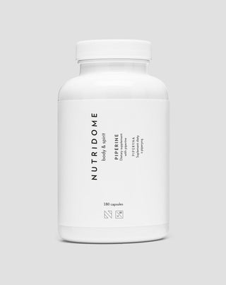 Piperine tabletten voor een betere spijsvertering om gewichtsverlies te bevorderen Piperine Nutridome 180 capsules - 1