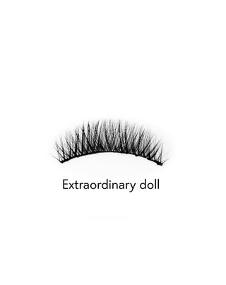 Bamm!Lashes Extraordinary Doll 2D valse stripwimpers voor herhaald gebruik, natuurlijk effect - 2