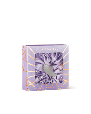 Élastique à cheveux en soie infusé de cristaux – Lila Crystallove - 4