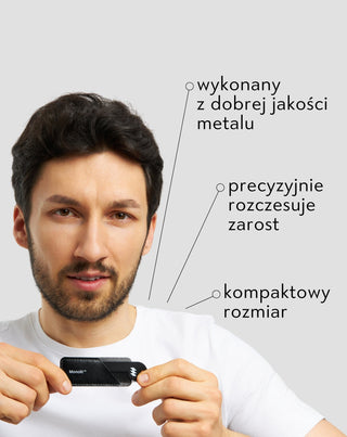 Peigne en métal pour barbes de tout type et de toute longueur Monolith - 2