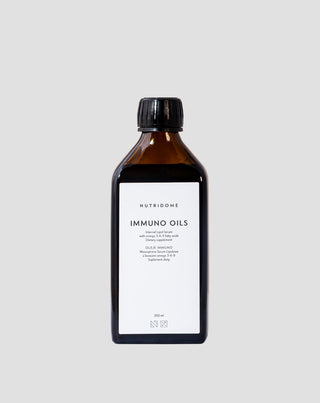 Vloeibare Olie voor de Immuniteit met Omega 3-6-9 Vetzuren Nutridome Immuno 250 ml
