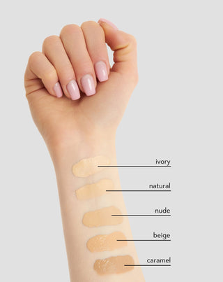 Nutridome Fond de teint couvrant matifiant léger 12 heures pour peaux claires 02 Naturel - 3