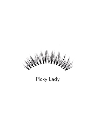 Bamm!Lashes Picky Lady 2D nepwimpers voor herhaald gebruik licht en zacht - 2