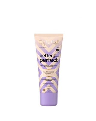 Base de teint hydratante et couvrante n° 02 vanille claire Better Than Perfect Eveline - 1