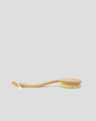 Brosse de massage corporelle à double manche courbé et fibre d'agave naturelle n° 6 Hhuumm  - 1
