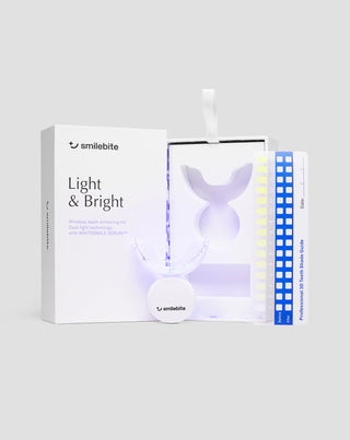 Kit de blanchiment des dents avec lampe LED et gel blanchissant Light & Bright Smilebite - 1