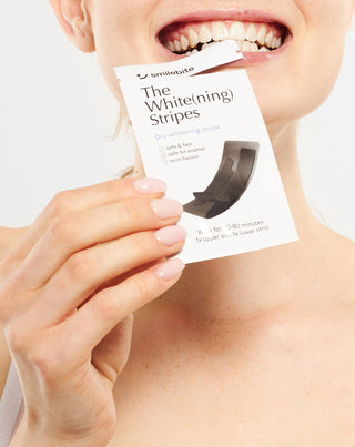 Ensemble de 28 bandes blanchissantes pour les dents The White(ning) Stripes Smilebite. - 4