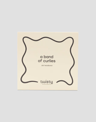 Bandeau en soie 100% soie naturelle rouge Twisty - 3