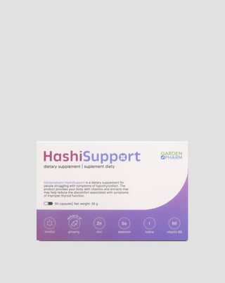 Voedingssupplement voor hypothyreoïdie en Hashimoto's HashiSupport Gardenpharm 60 capsules - 1