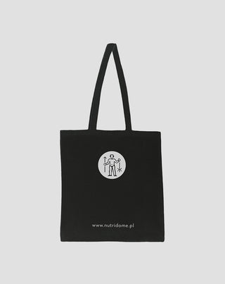 Sac shopping écologique en coton imprimé noir Nutridome - 2