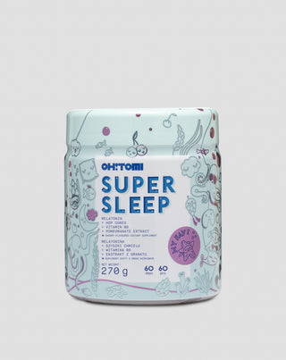 Oh!Tomi Supersleep kersensmaak melatonine gummies voor slaap met vitaminen voor kinderen en volwassenen 60 stuks - 1