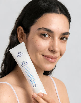Gezichtspeeling voor de acnegevoelige huid met niacinamide, panthenol, BHA en microkorrels Anti-Acne Orphica - 3
